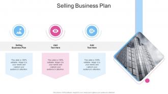 Selling Business Plan In Powerpoint And Google Slides Cpb