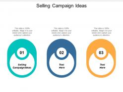 Selling campaign ideas ppt powerpoint presentation gallery portfolio cpb