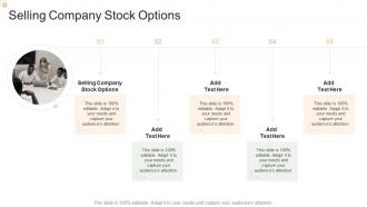 Selling Company Stock Options In Powerpoint And Google Slides Cpb