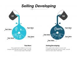 Selling developing ppt powerpoint presentation icon sample cpb