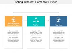 Selling different personality types ppt powerpoint presentation icon ideas cpb