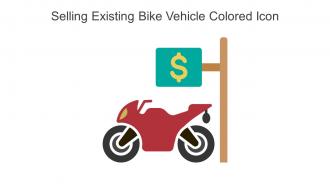 Selling Existing Bike Vehicle Colored Icon In Powerpoint Pptx Png And Editable Eps Format