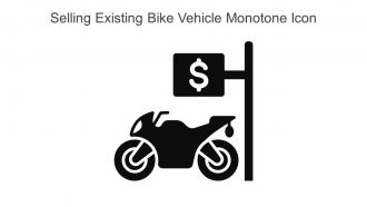 Selling Existing Bike Vehicle Monotone Icon In Powerpoint Pptx Png And Editable Eps Format