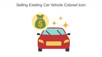 Selling Existing Car Vehicle Colored Icon In Powerpoint Pptx Png And Editable Eps Format