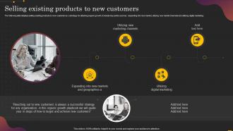Selling Existing Products To New Customers Driving Growth From Internal Operations