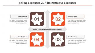 Selling Expenses VS Administrative Expenses Ppt Powerpoint Presentation Icon Cpb