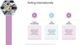 Selling Internationally In Powerpoint And Google Slides Cpb