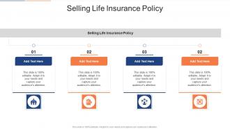 Selling Life Insurance Policy In Powerpoint And Google Slides Cpb