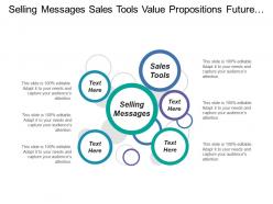 Selling messages sales tools value propositions future market positioning