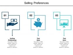 Selling preferences ppt powerpoint presentation infographics ideas cpb