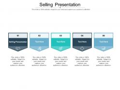 Selling presentation ppt powerpoint presentation portfolio demonstration cpb