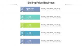 Selling price business ppt powerpoint presentation ideas designs download cpb