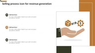 Selling Process Icon For Revenue Generation