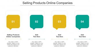 Selling Products Online Companies Ppt Powerpoint Presentation Pictures Outline Cpb