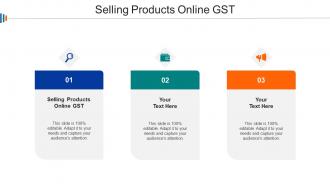 Selling Products Online GST Ppt Powerpoint Presentation Show Elements Cpb