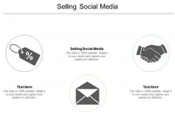 Selling social media ppt powerpoint presentation outline rules cpb