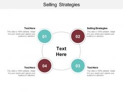 Selling strategies ppt powerpoint presentation infographic template graphics cpb