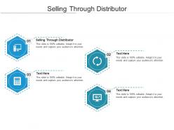 Selling through distributor ppt powerpoint presentation infographics ideas cpb