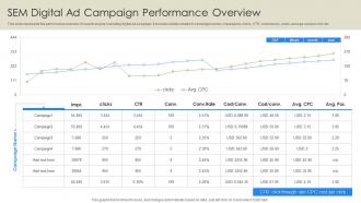Sem Digital Ad Campaign Performance Overview