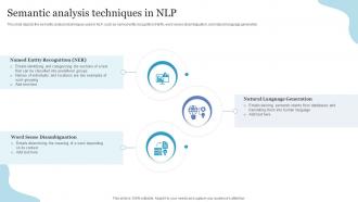 Semantic Analysis Techniques In NLP Ppt Powerpoint Presentation Outline Slides