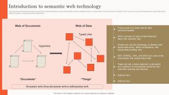 Semantic Search Introduction To Semantic Web Technology Ppt Slides Infographic Template