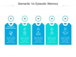 Semantic vs episodic memory ppt powerpoint presentation summary influencers cpb