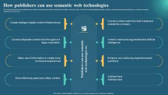 Semantic Web Business Benefits It How Publishers Can Use Semantic Web Technologies