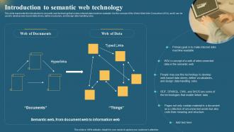 Semantic Web Business Benefits It Introduction To Semantic Web Technology Ppt Slides Graphics Tutorials
