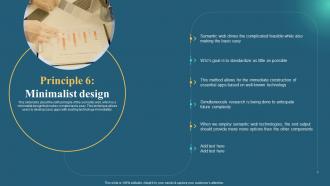 Semantic Web Business Benefits It Principle 6 Minimalist Design Ppt Slides Graphics Download