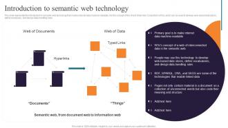 Semantic Web Ontology Introduction To Semantic Web Technology