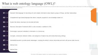 Semantic Web Ontology What Is Web Ontology Language OWL