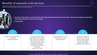 Semantic Web Principles Benefits Of Semantic Web Services Ppt Pictures Graphics Template
