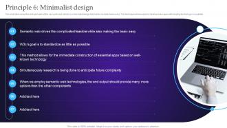 Semantic Web Principles Principle 6 Minimalist Design Ppt File Backgrounds
