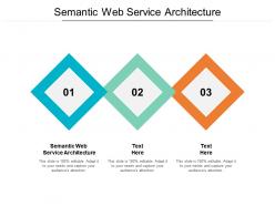 Semantic web service architecture ppt powerpoint presentation model background images cpb