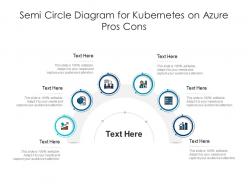Semi circle diagram for kubernetes on azure pros cons infographic template