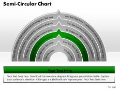 Semi circular chart powerpoint slides and ppt templates 0412