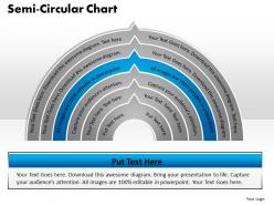 Semi circular chart powerpoint slides and ppt templates 0412