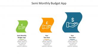 Semi monthly budget app ppt powerpoint presentation pictures tips cpb