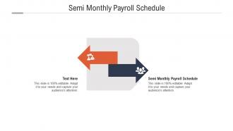 Semi monthly payroll schedule ppt powerpoint presentation icon designs download cpb