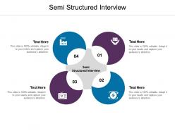 Semi structured interview ppt powerpoint presentation infographic template layout ideas cpb
