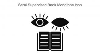 Semi Supervised Book Monotone Icon In Powerpoint Pptx Png And Editable Eps Format