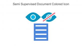 Semi Supervised Document Colored Icon In Powerpoint Pptx Png And Editable Eps Format