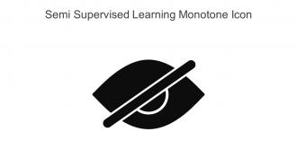 Semi Supervised Learning Monotone Icon In Powerpoint Pptx Png And Editable Eps Format