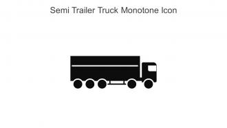 Semi Trailer Truck Monotone Icon In Powerpoint Pptx Png And Editable Eps Format