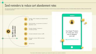 Send Reminders To Reduce Cart Sms Promotional Campaign Marketing Tactics Mkt Ss V
