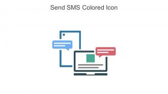 Send SMS Colored Icon In Powerpoint Pptx Png And Editable Eps Format