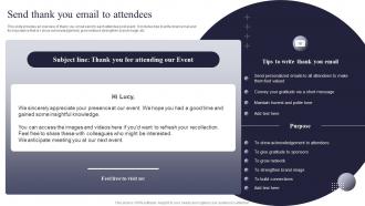 Send Thank You Email To Attendees Post Event Tasks Ppt Powerpoint Presentation Ideas Background