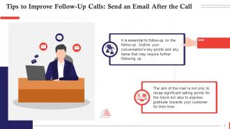 Sending An Email After Sales Follow Up Call Training Ppt