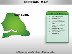 Senega country powerpoint maps