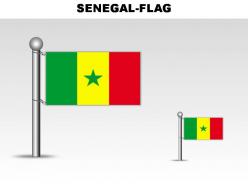 Senegal country powerpoint flags